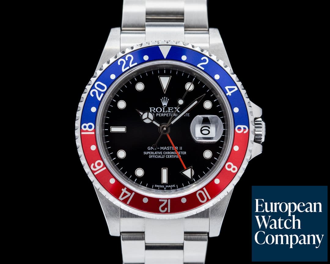 Image of Rolex GMT Master II SS Red / Blue Pepsi Bezel Stick Dial