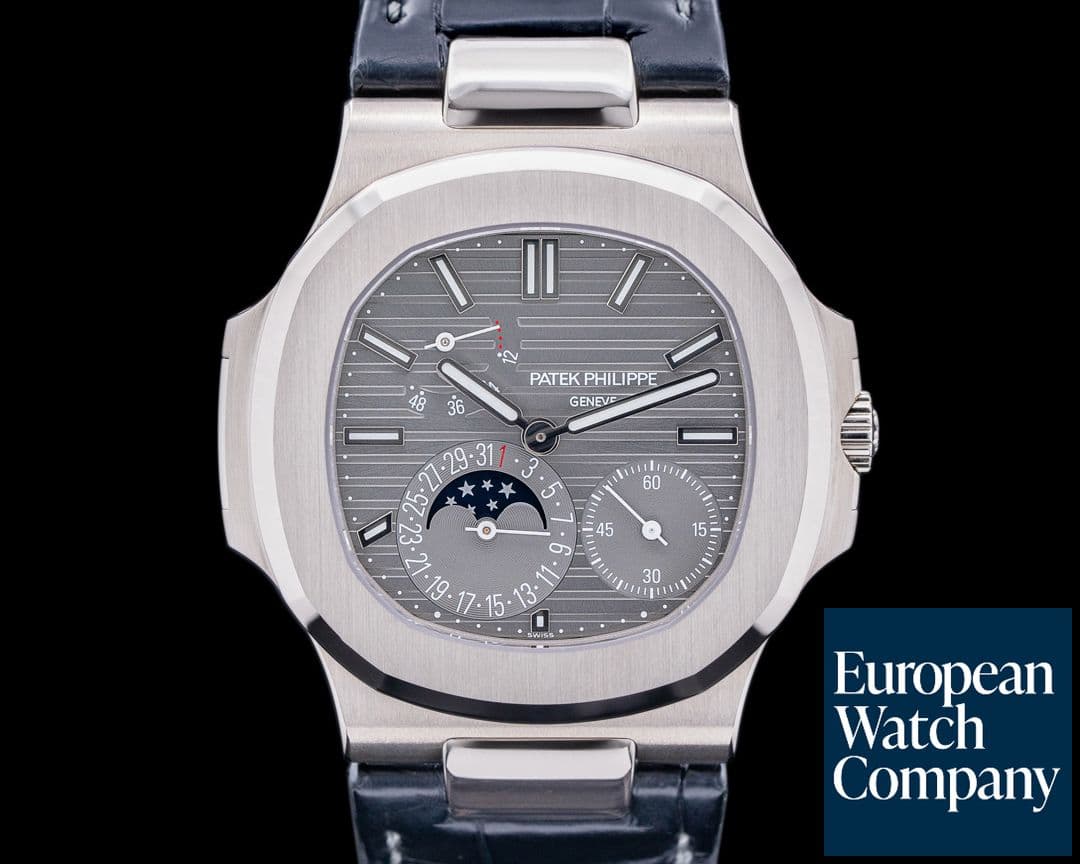 Image of Patek Philippe Nautilus 5712G Power Reserve Moonphase 18K White Gold UNWORN 2023