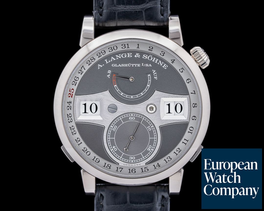 Image of A. Lange and Sohne Zeitwerk Date 148.038 White Gold 