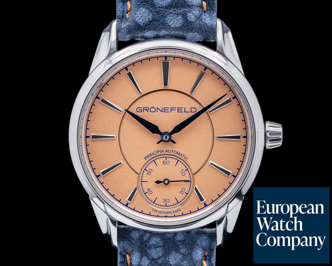 Image of Gronefeld 1941 Principia Automatic Steel Salmon Dial 2023