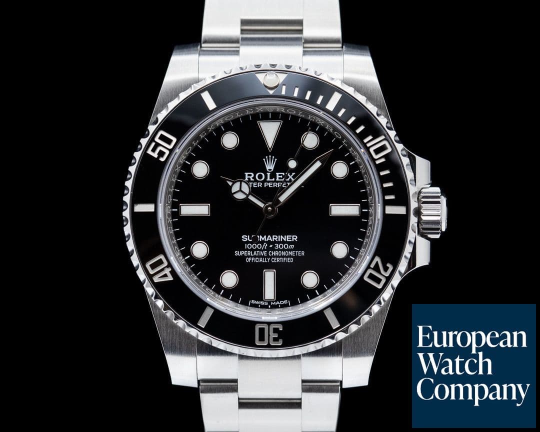 Image of Rolex Submariner No Date Ceramic Bezel SS 2018