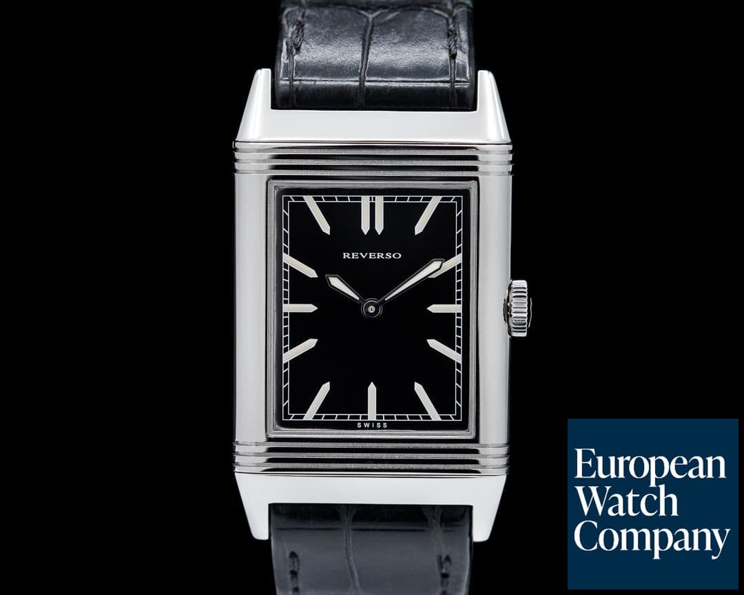 Image of Jaeger LeCoultre Grande Reverso Tribute to 1931 Ultra Thin SS Black Dial