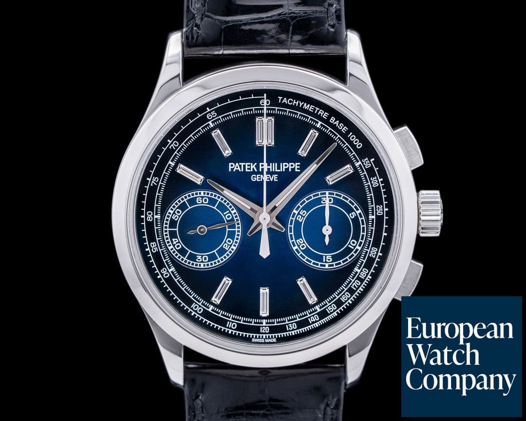 Image of Patek Philippe Chronograph Platinum 5170P Blue Diamond Dial