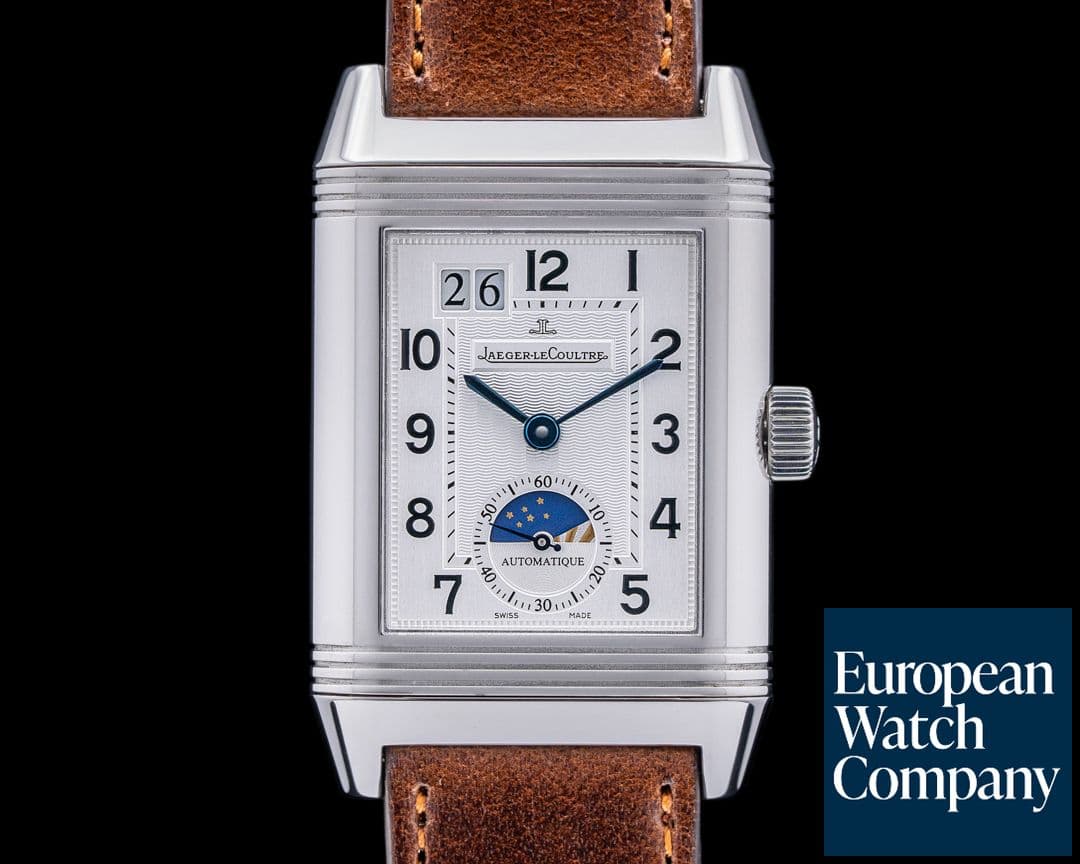 Image of Jaeger LeCoultre Reverso Day & Night GMT Stainless Steel / Deployant