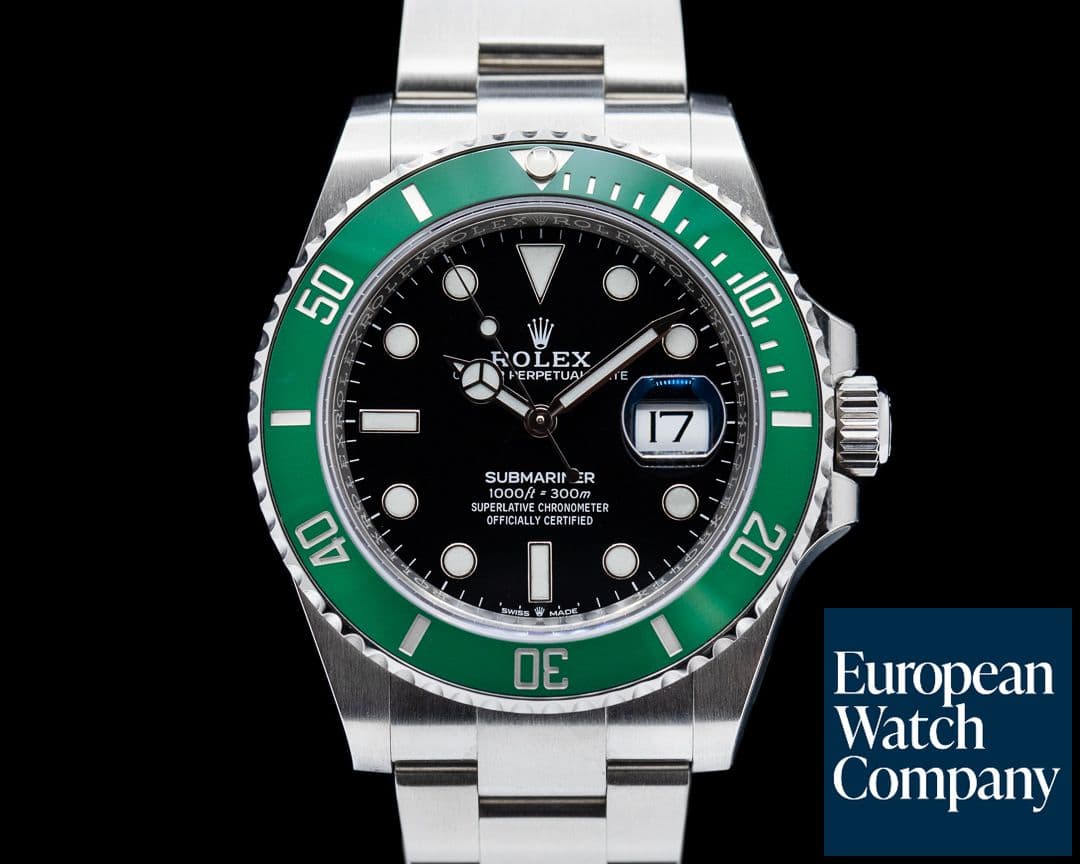 Image of Rolex Submariner Date 126610LV Kermit GREEN Ceramic Bezel 41MM 2021 UNWORN