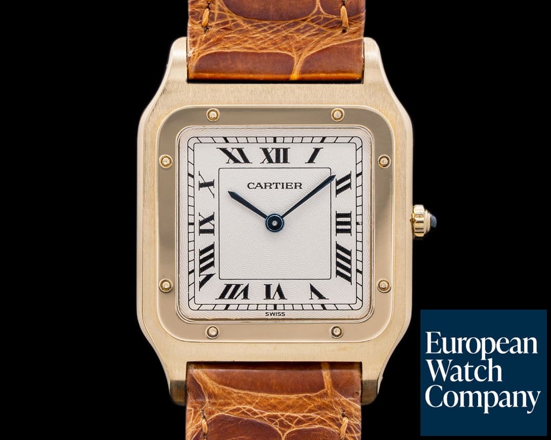 Image of Cartier Santos Dumont 18K Yellow Gold Ultra Thin Manual Wind FULL SET 