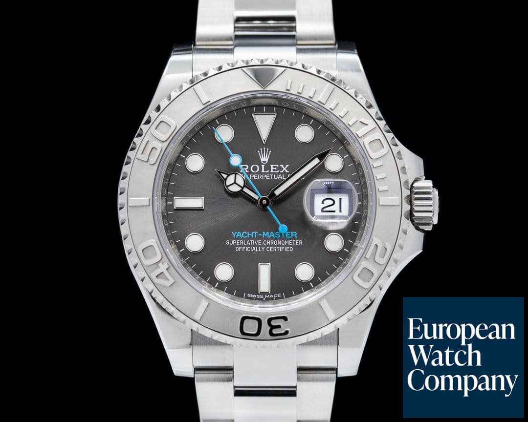 Image of Rolex Yacht Master SS Dark Rhodium Dial / Platinum Bezel 