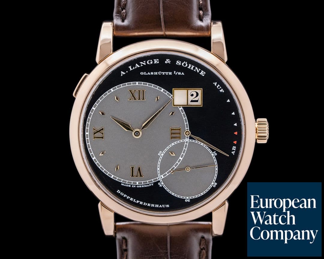 Image of A. Lange and Sohne Grand Lange 1 18K Rose Gold Black Dial