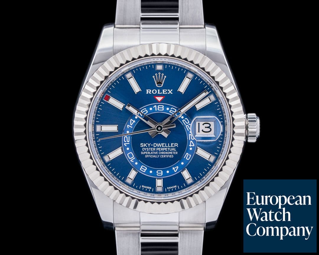 Image of Rolex Sky Dweller 326934 Steel Blue SS Oyster Bracelet 