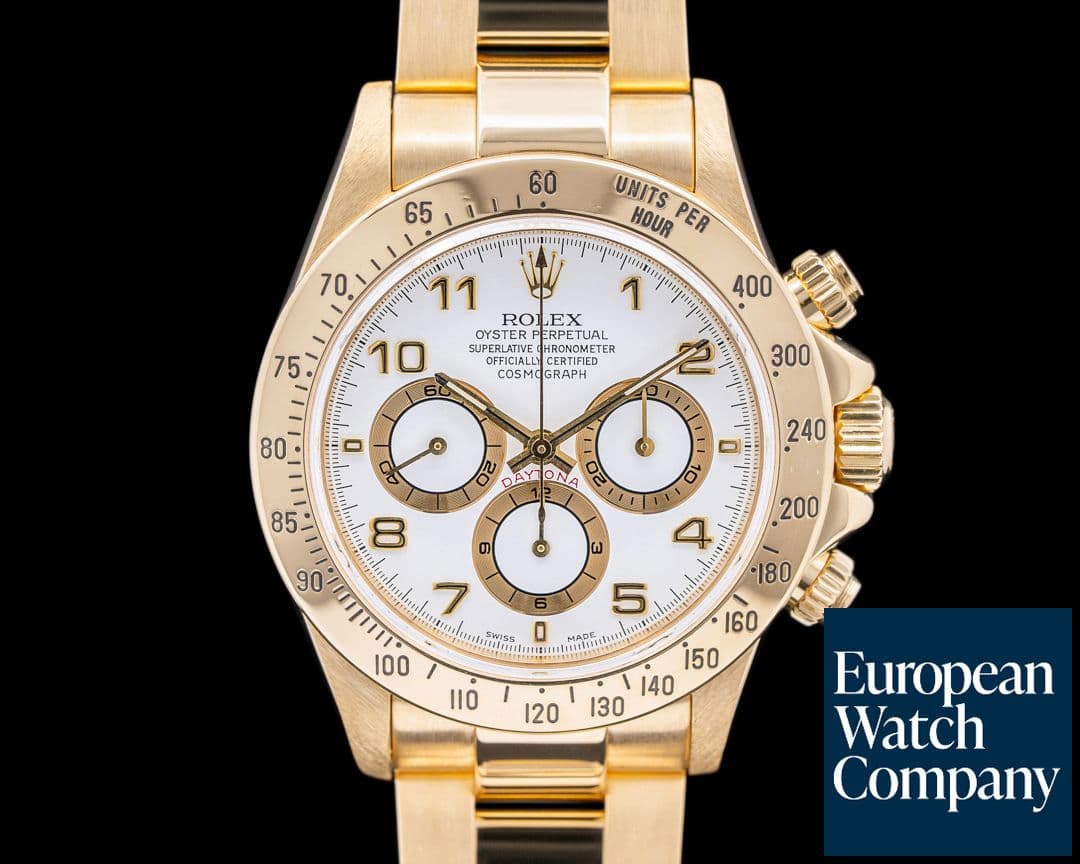 Image of Rolex Daytona Zenith 16528 White Dial 18K / Bracelet 