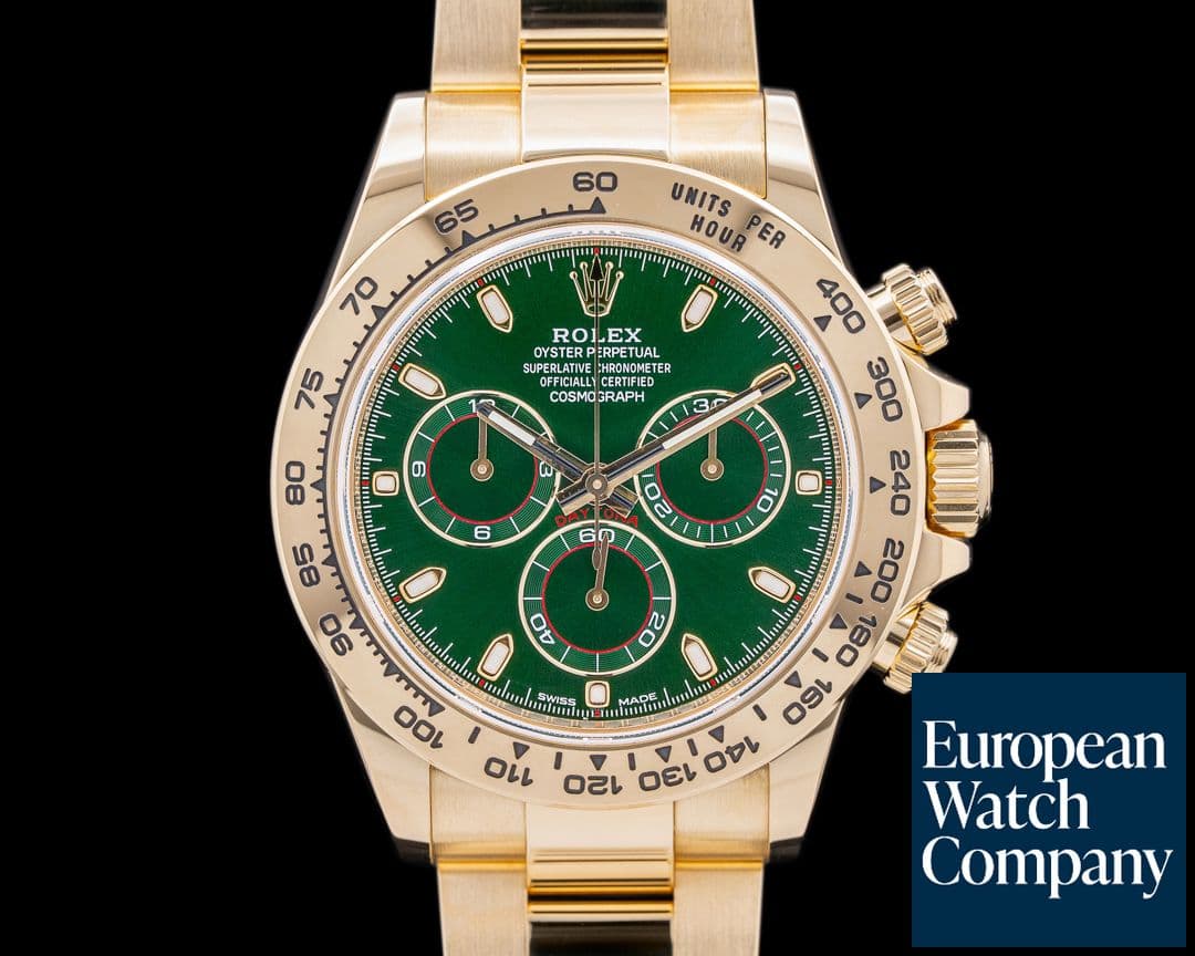 Image of Rolex Daytona 116508 18k Yellow Gold / Green Dial