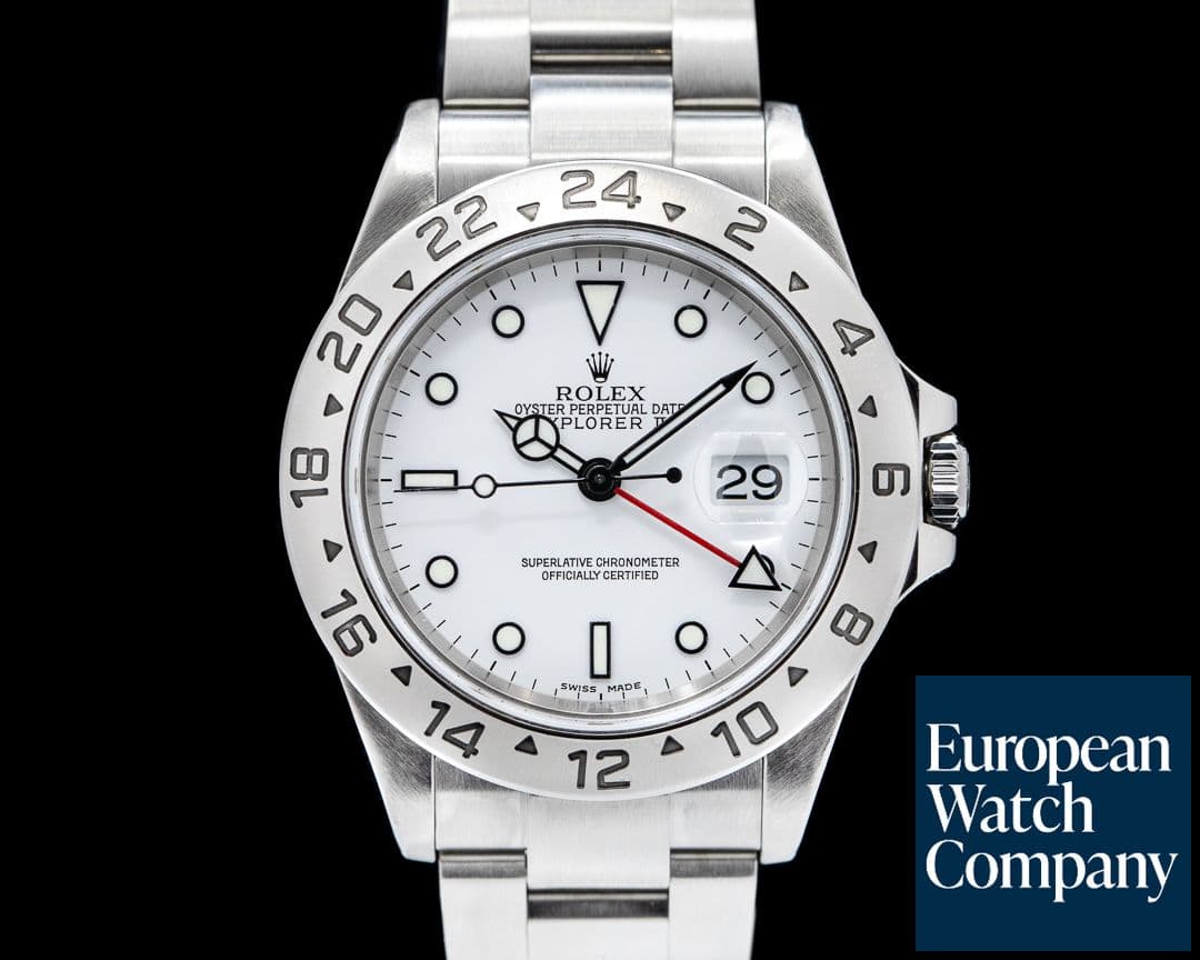 Image of Rolex Explorer II "Polar" 16570 White Dial SS