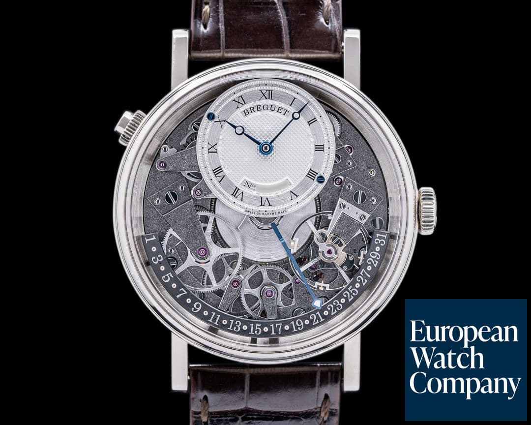 Image of Breguet La Tradition 7957 Quantieme Retrograde 18k White Gold Full Set