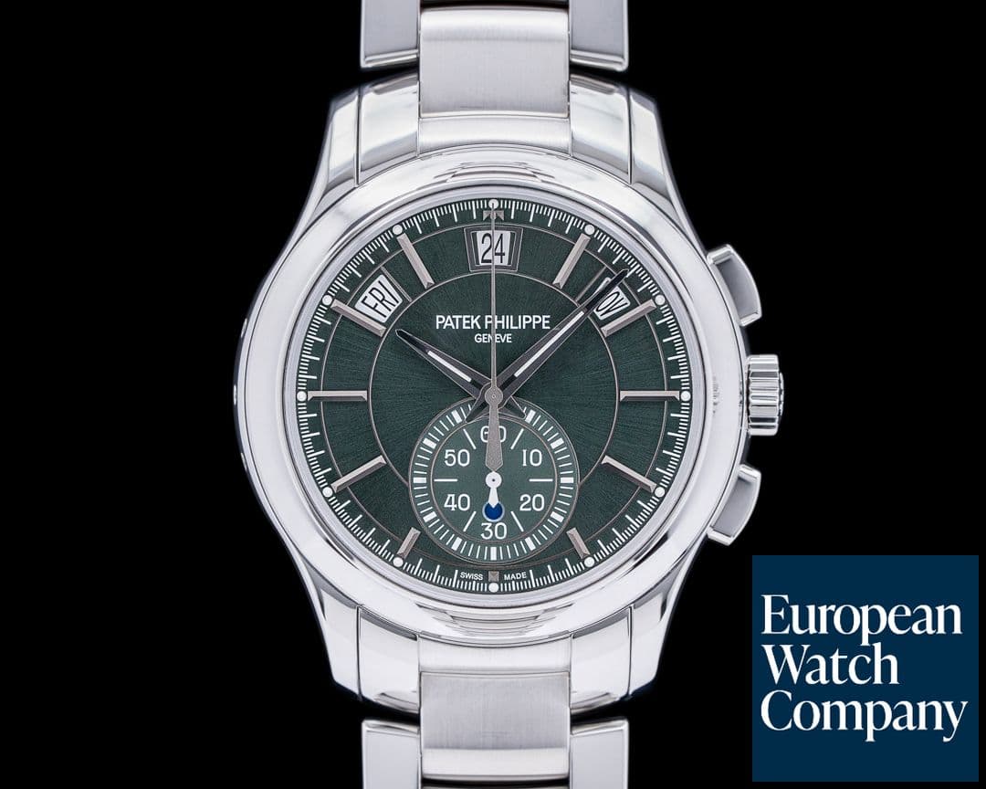 Image of Patek Philippe 5905/1A Chronograph Annual Calendar Green Dial SS 