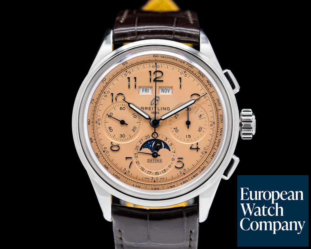 Image of Breitling Premier B25 Datora Salmon Dial 