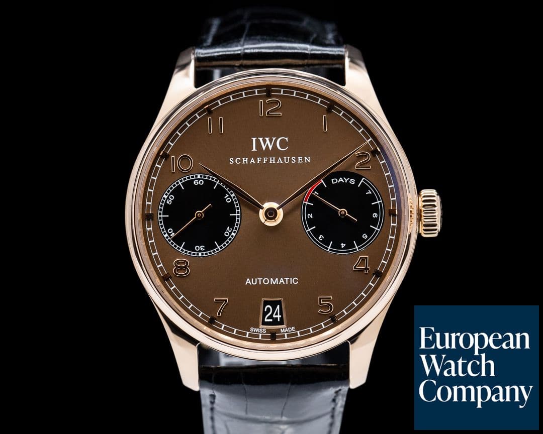 Image of IWC Portuguese 7 Day Automatic 18K Rose Gold Limited Edition