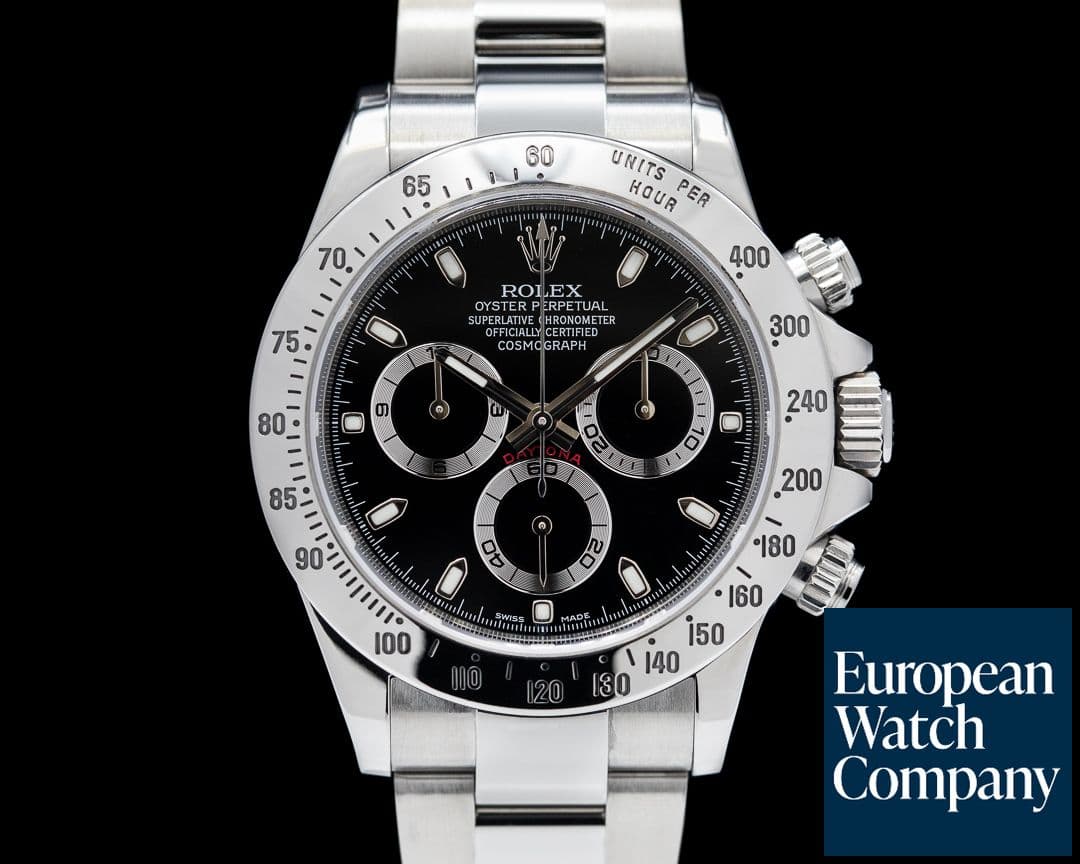 Image of Rolex Daytona 116520 Black Dial SS FULL SET