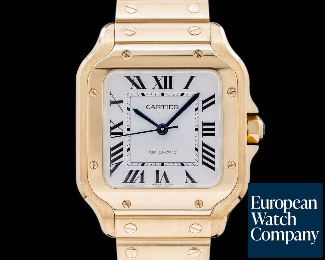 Image of Cartier Santos Medium 18K Yellow Gold Automatic 2023