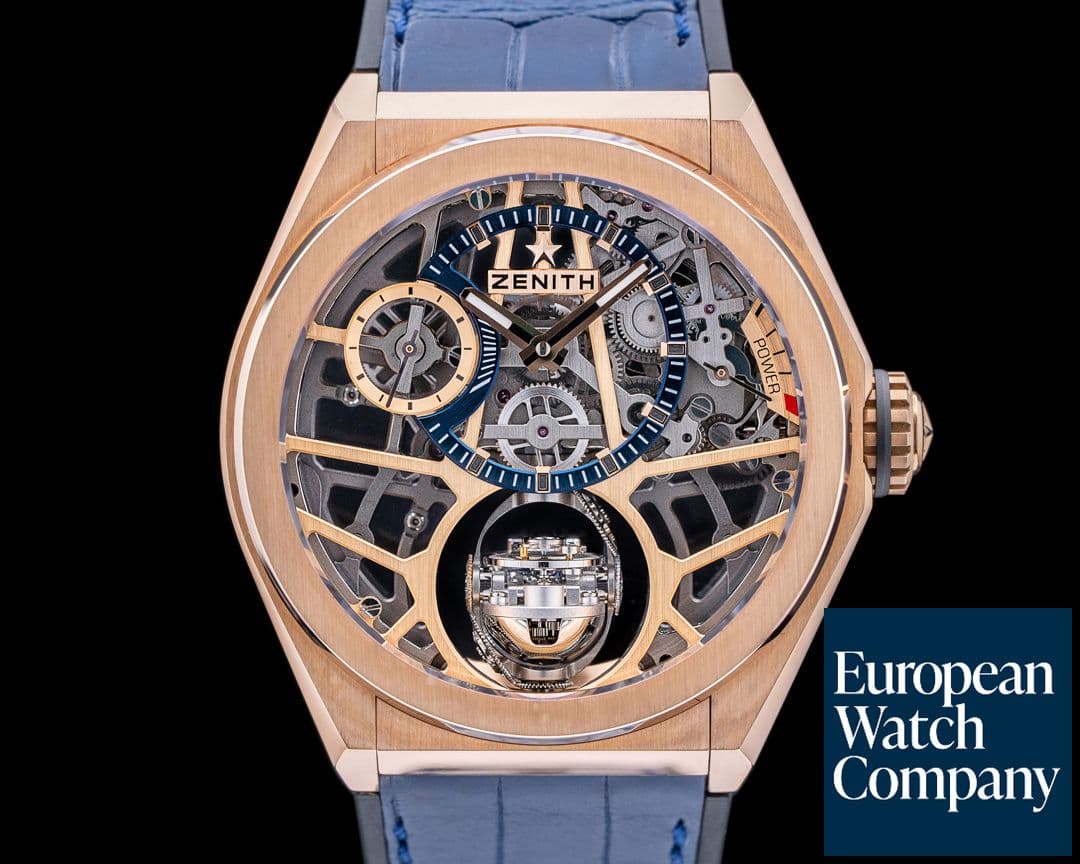Image of Zenith Defy Zero G "Gravity Control" 18k Rose Gold 44MM