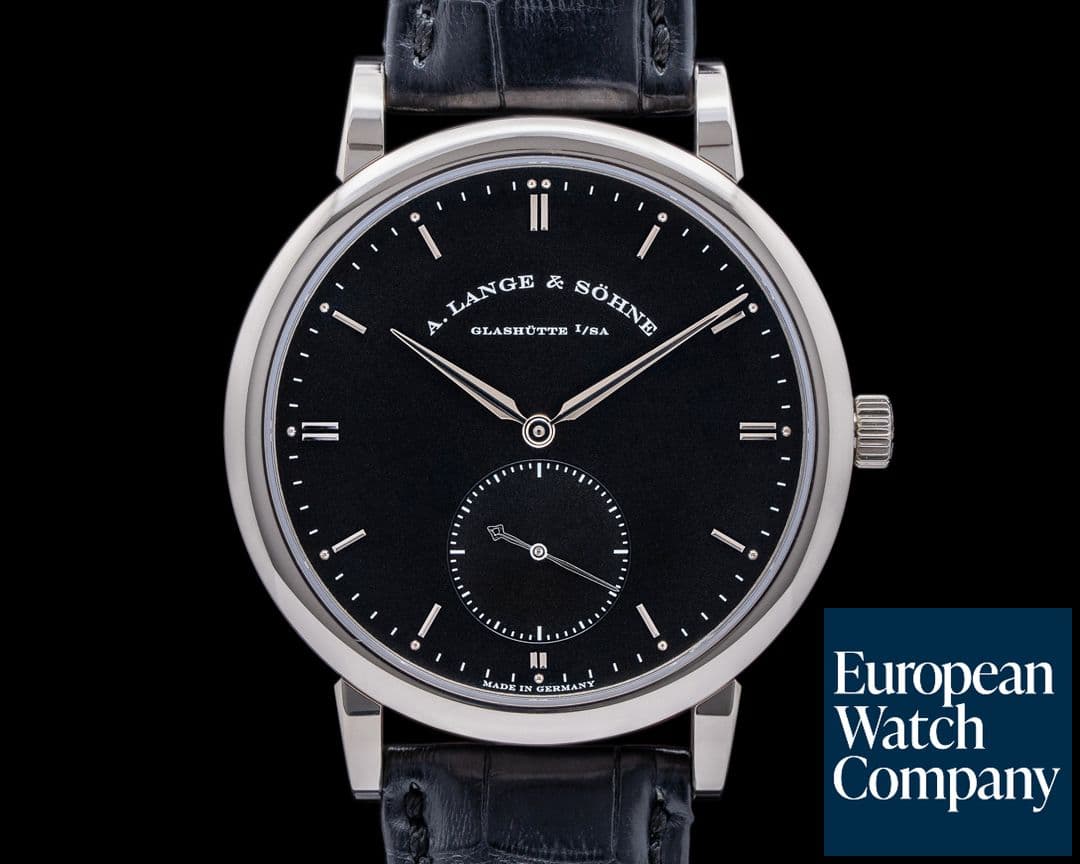 Image of A. Lange and Sohne Grand Saxonia 307.029 Automatik 18K White Gold / Black Dial