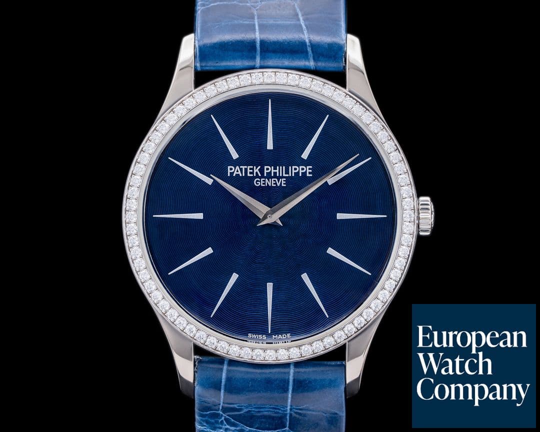 Image of Patek Philippe Calatrava Ladies 18K White Gold Diamonds Manual Wind 33MM