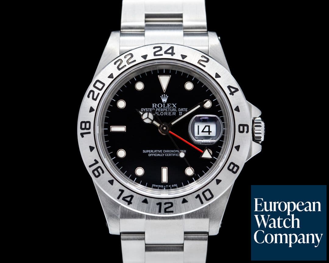 Image of Rolex Explorer II SS Black Dial 16570 Very Sharp