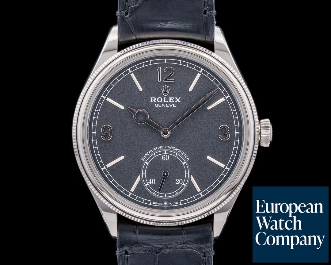 Image of Rolex Perpetual 1908 18k WG Black Dial NEW MODEL 2023