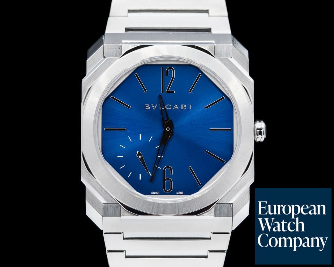 Image of Bulgari Octo Finissimo Extra Thin SS Blue Dial 40MM