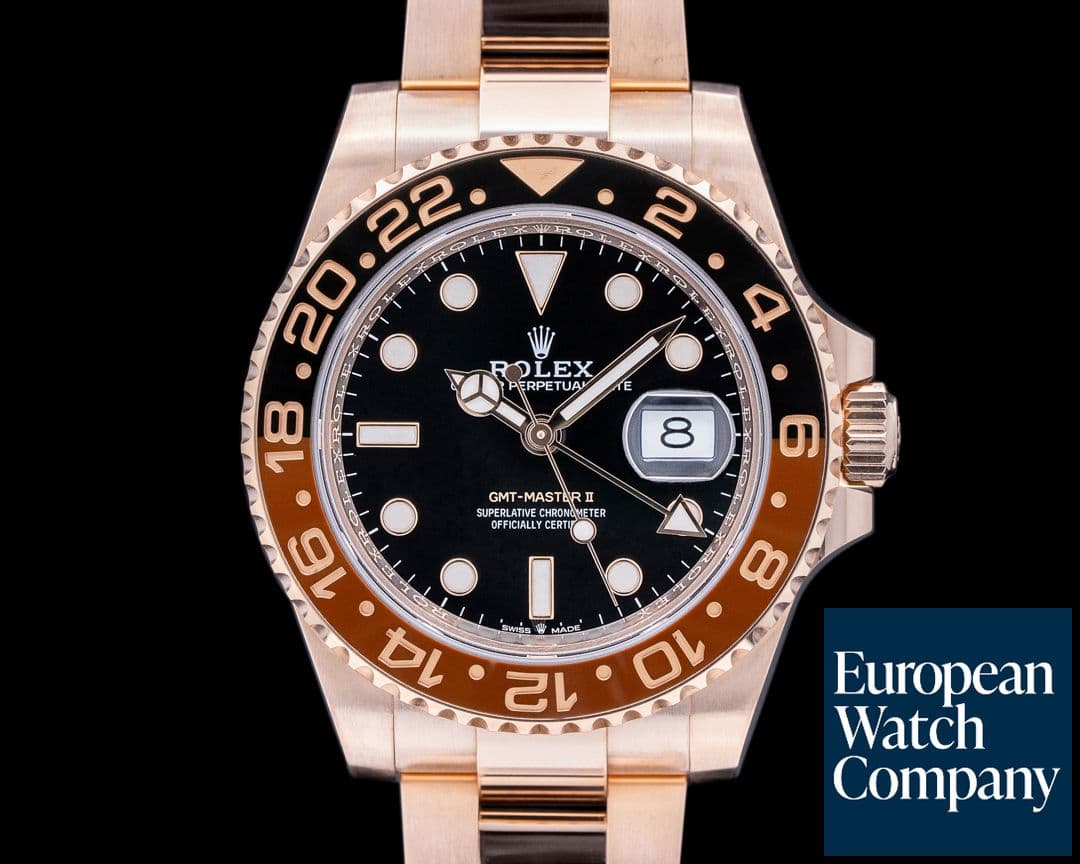 Image of Rolex GMT Master II 126715 18K Everose Ceramic Root Beer 2023
