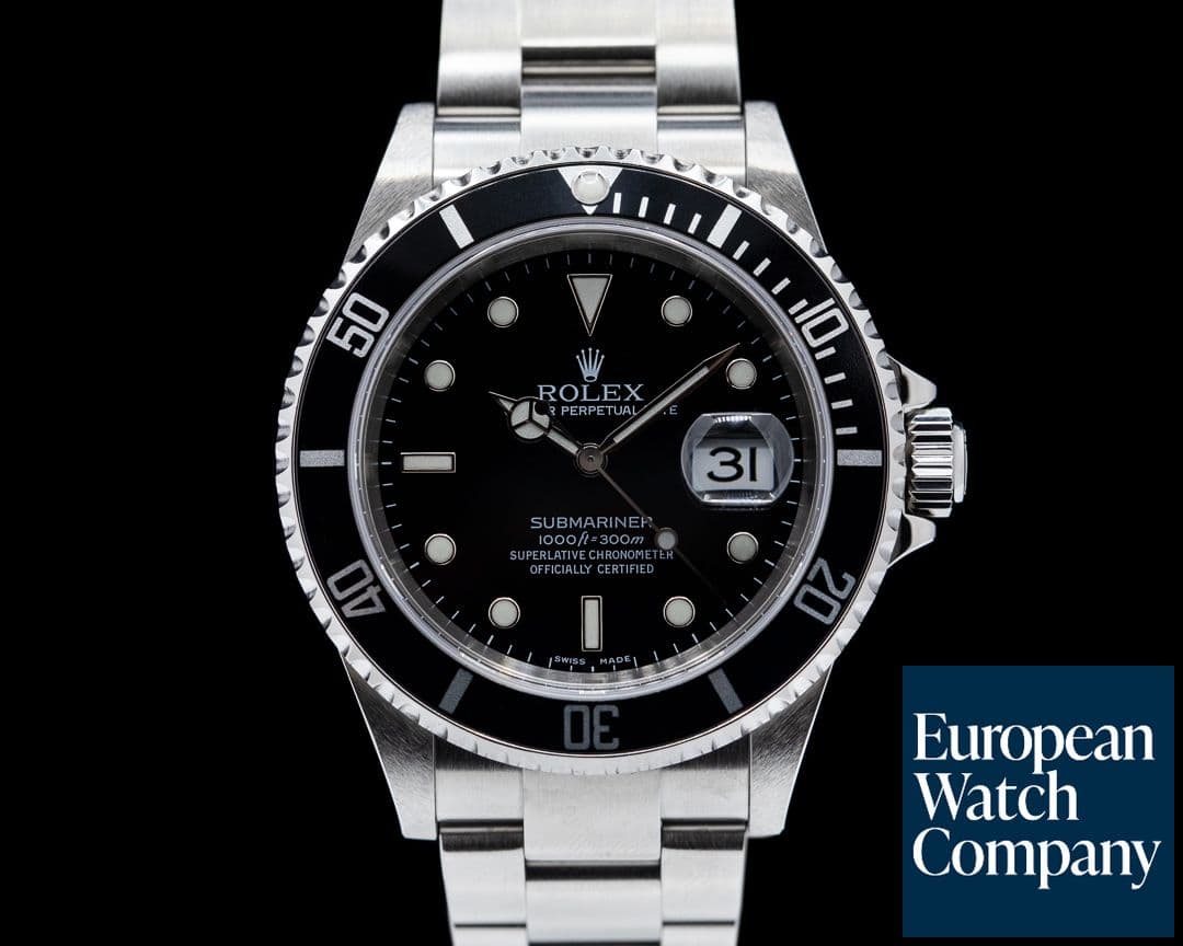 Image of Rolex Submariner 16610 Date SS Full Set