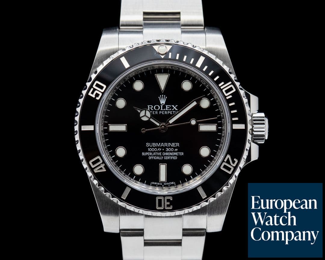 Image of Rolex Submariner No Date Ceramic Bezel SS 2015
