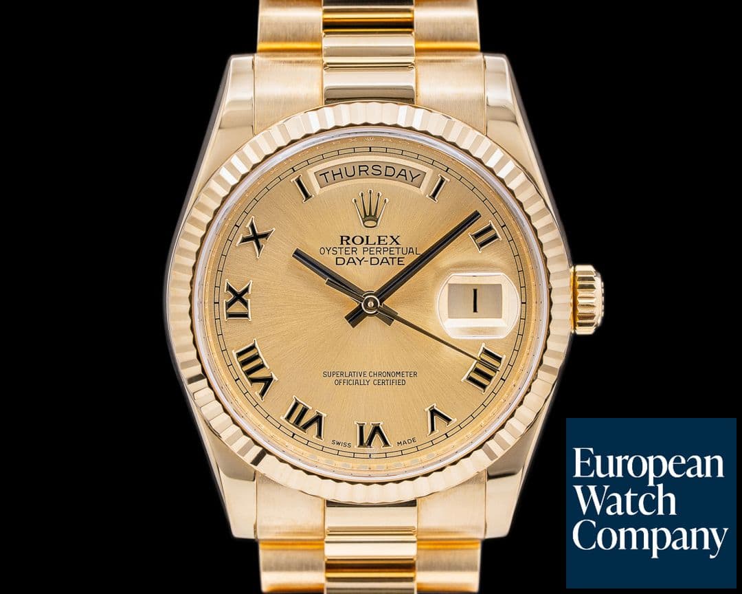 Image of Rolex Day Date President OMAN KHANJAR Champagne Dial 18K Yellow Gold 36MM