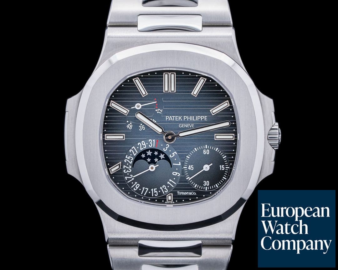 Image of Patek Philippe Jumbo Nautilus 5712 "TIFFANY & CO" SS ORIGINAL OWNER 