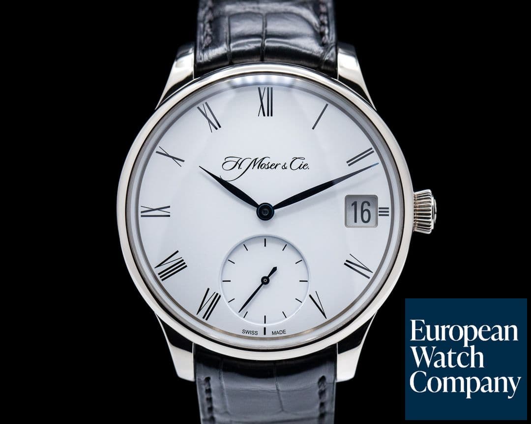 Image of H. Moser and Cie. Venturer Big Date 18K White Gold 
