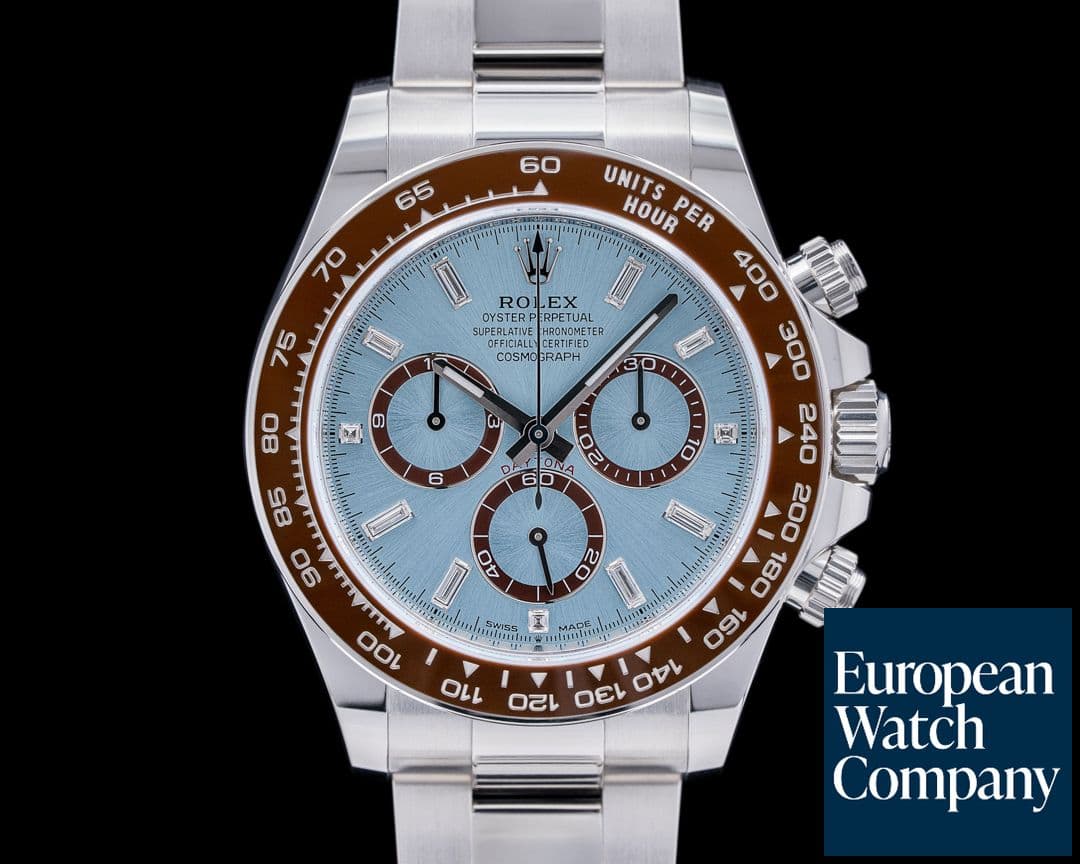 Image of Rolex Daytona Platinum 126506 Baguette Diamond Dial NEW MODEL