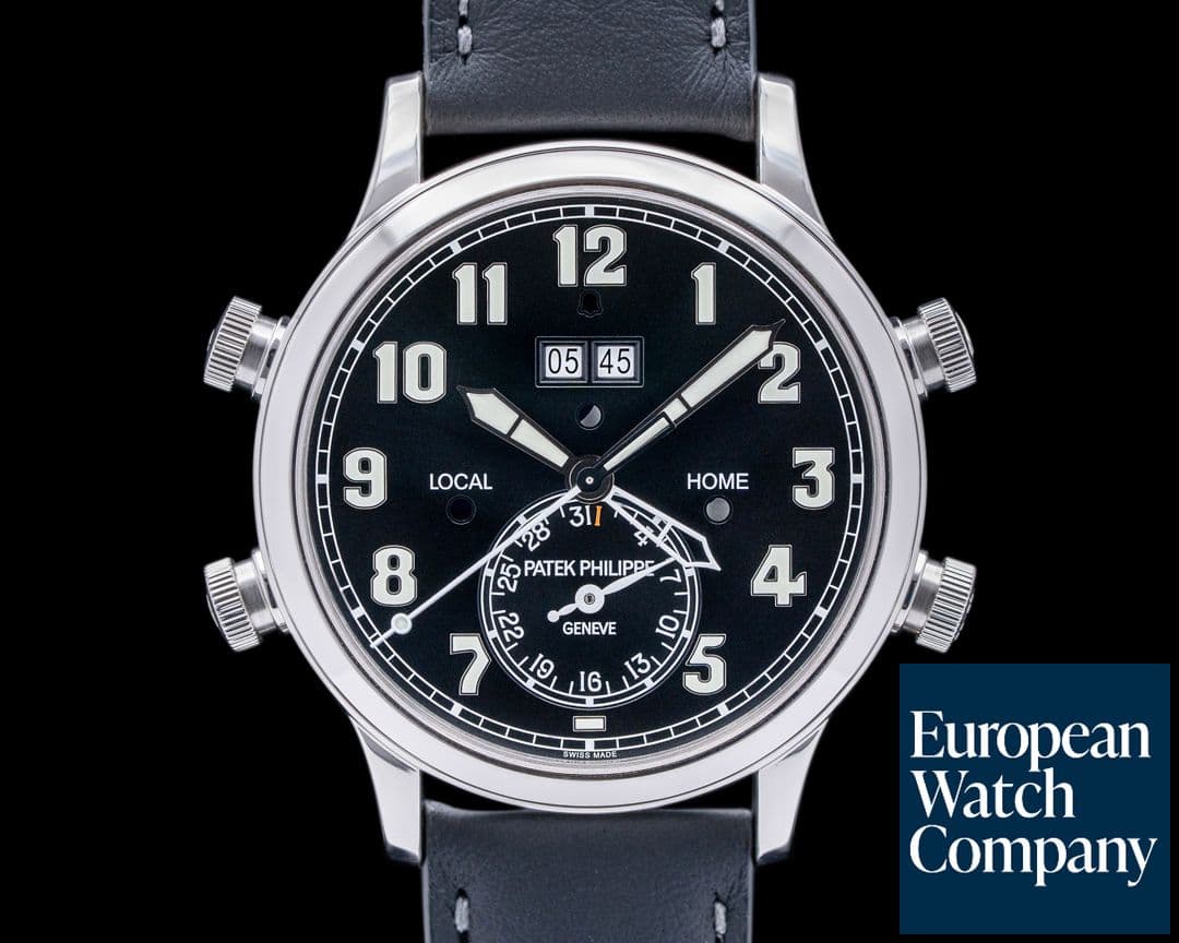 Image of Patek Philippe Calatrava 5520P Pilot Travel Time 24 Hour Alarm UNWORN 2023