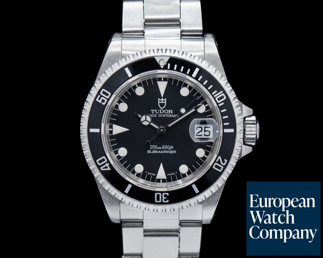 Image of Tudor Submariner Black Dial SS Bracelet 