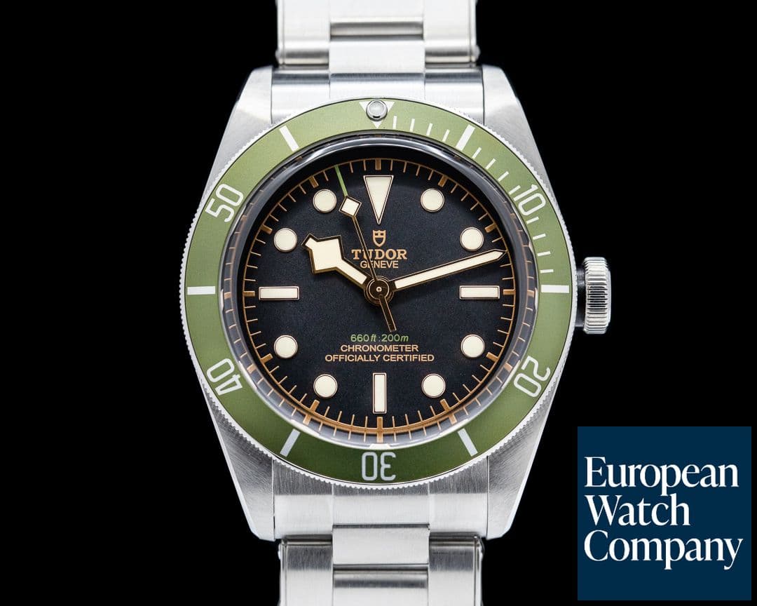 Image of Tudor Tudor Heritage 79230G Black Bay Harrods Green SS