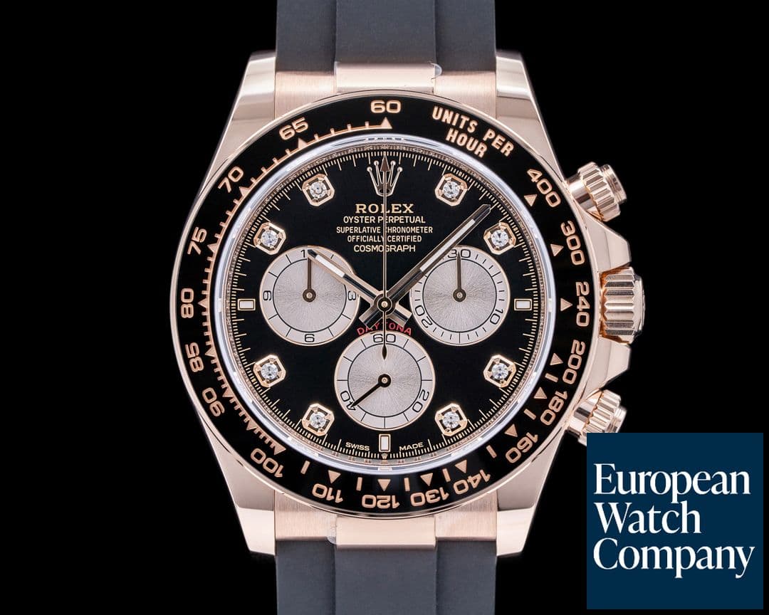 Image of Rolex Daytona 126515 18K Rose Gold Oysterflex Diamond Dial NEW MODEL