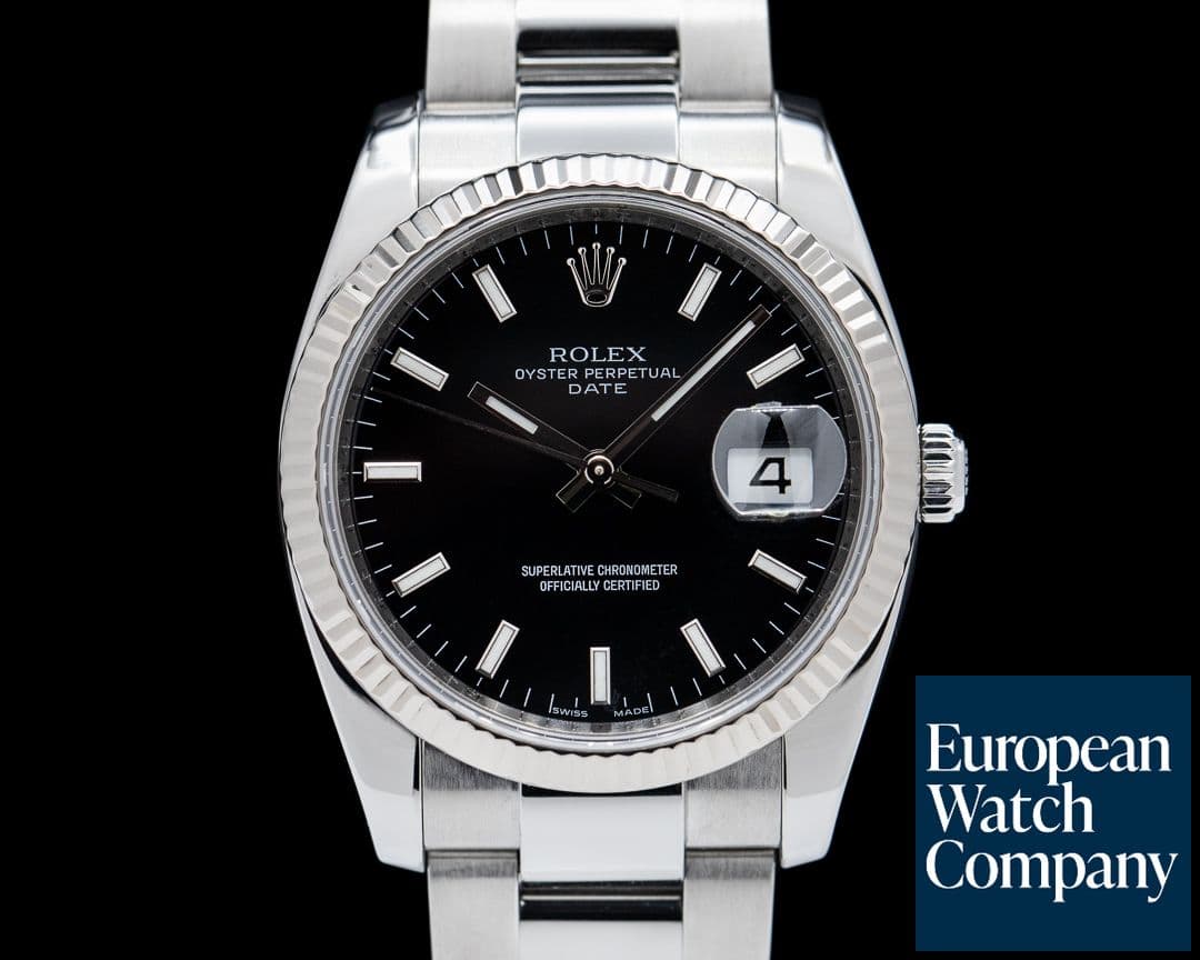 Image of Rolex Oyster Perpetual Date Black Dial SS/SS