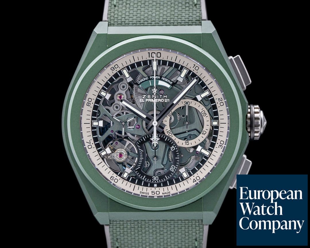 Image of Zenith Defy 21 "Urban Jungle" Khaki Green Ceramic