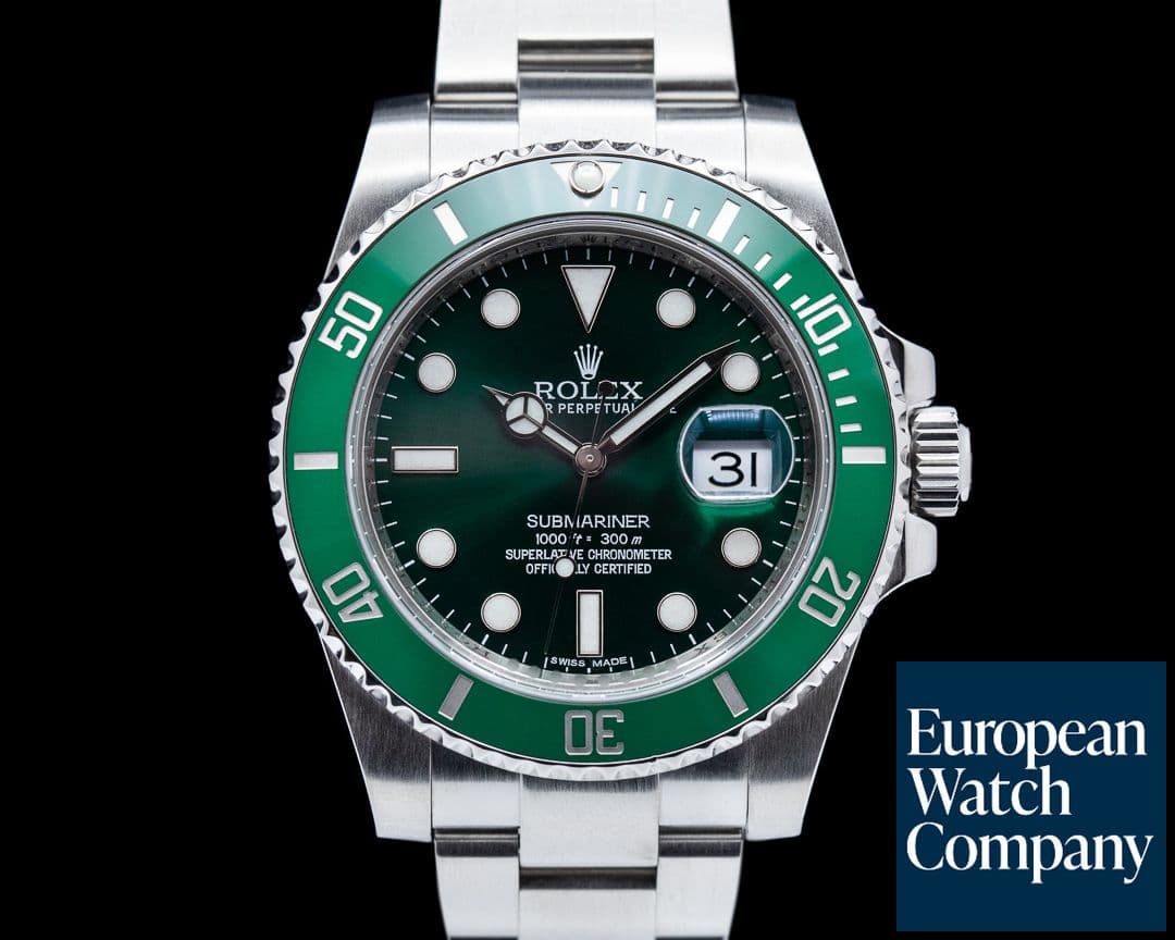 Image of Rolex Submariner "Hulk" Green Ceramic Bezel Green Dial SS