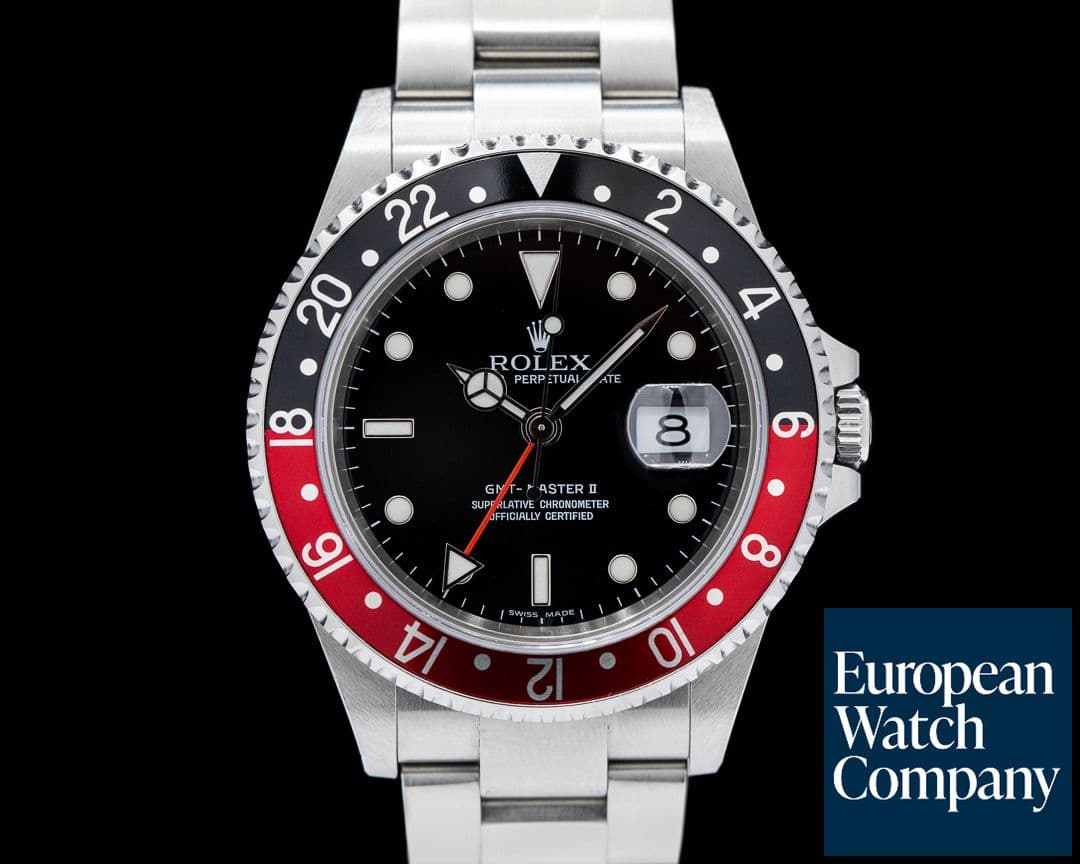 Image of Rolex GMT Master II SS Red / Black Coke FULL SET ORIGINAL OWNER
