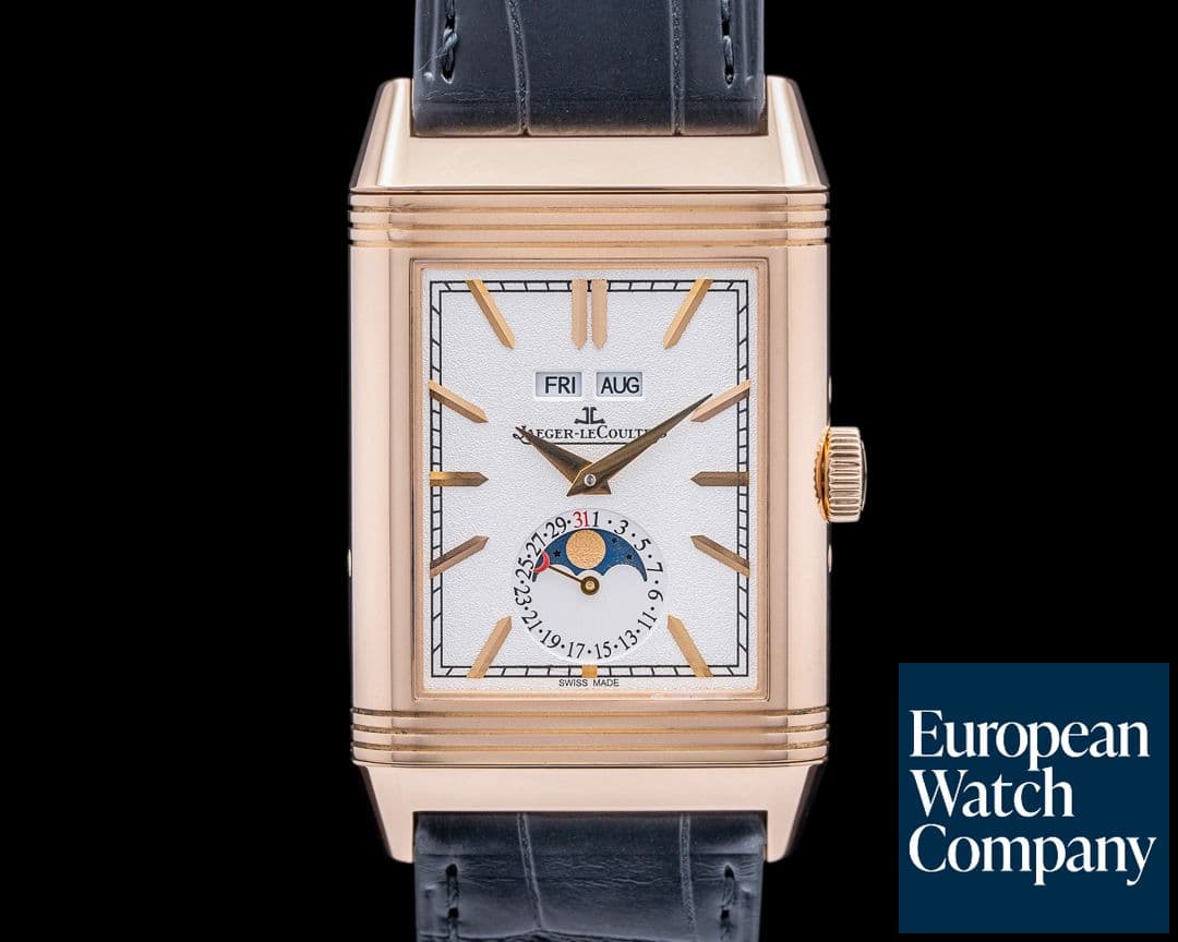 Image of Jaeger LeCoultre Reverso Tribute Calendar 18K Rose Gold