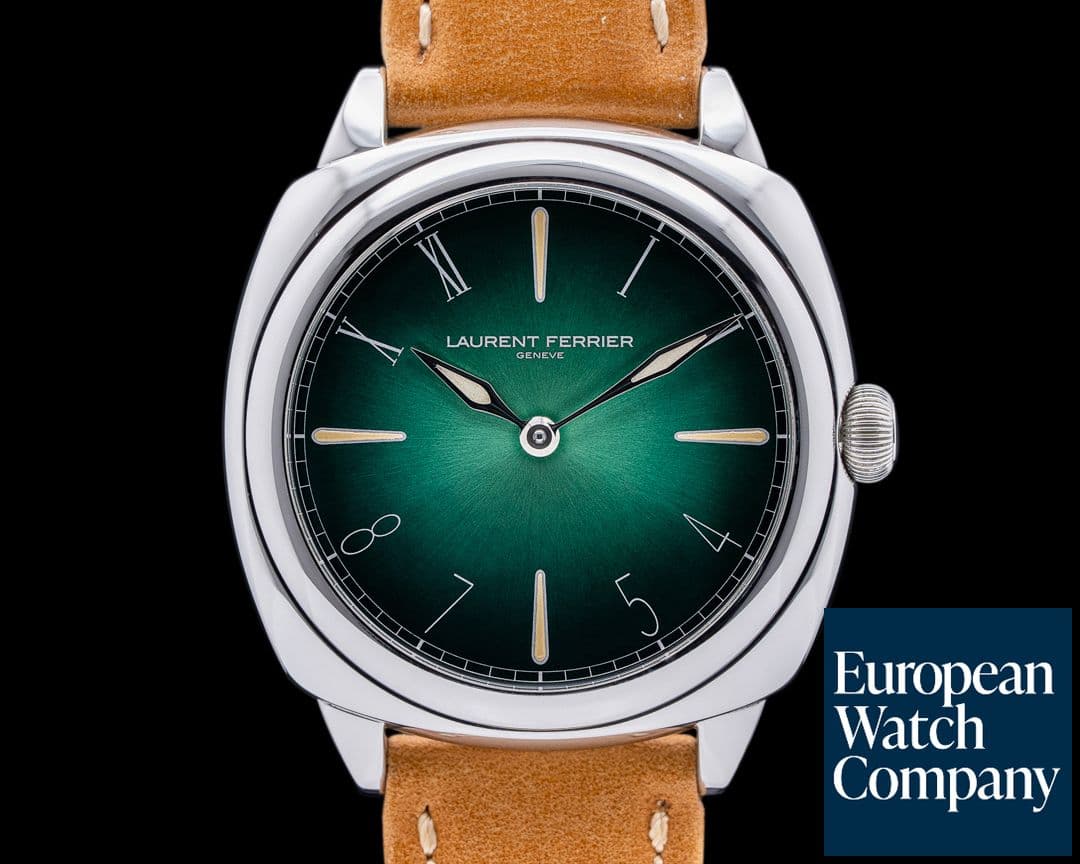 Image of Laurent Ferrier Galet Micro Rotor Square SS California Dial Green LIMITED UNWORN