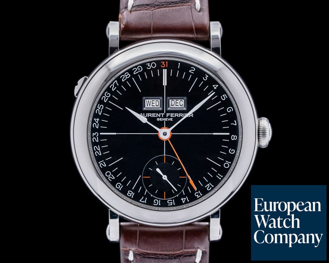 Image of Laurent Ferrier Galet Montre Ecole Annual Calendar Black Dial SS 
