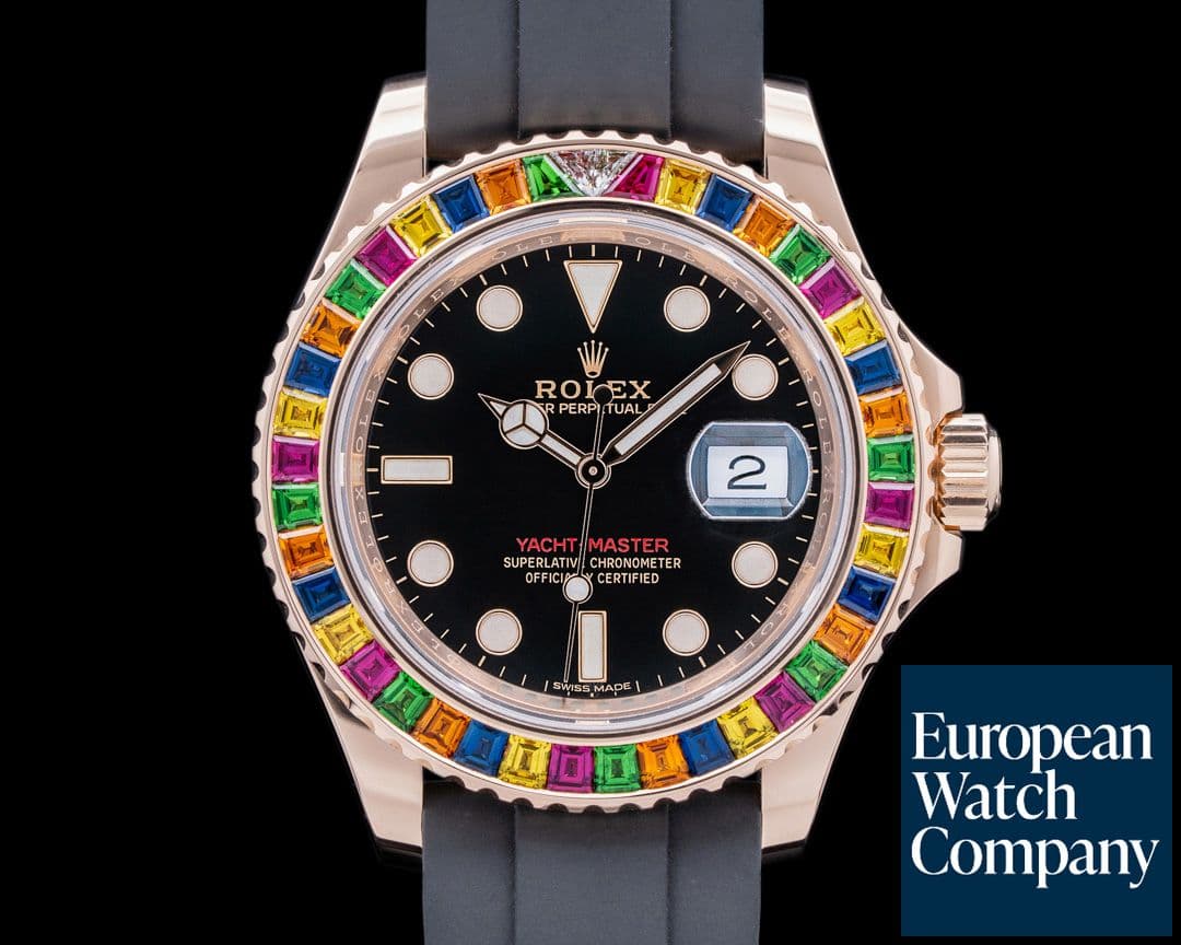 Image of Rolex Yacht Master 116695SATS 18K Rose Gold "RAINBOW"