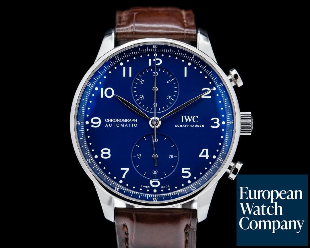 Image of IWC Portugieser Chronograph Blue Dial Edition "150 Years" LIMITED