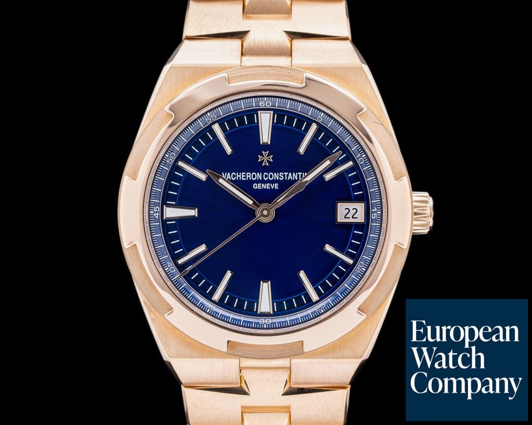 Image of Vacheron Constantin Overseas 4500V/110R Automatic 41mm Blue Dial Rose Gold 2022
