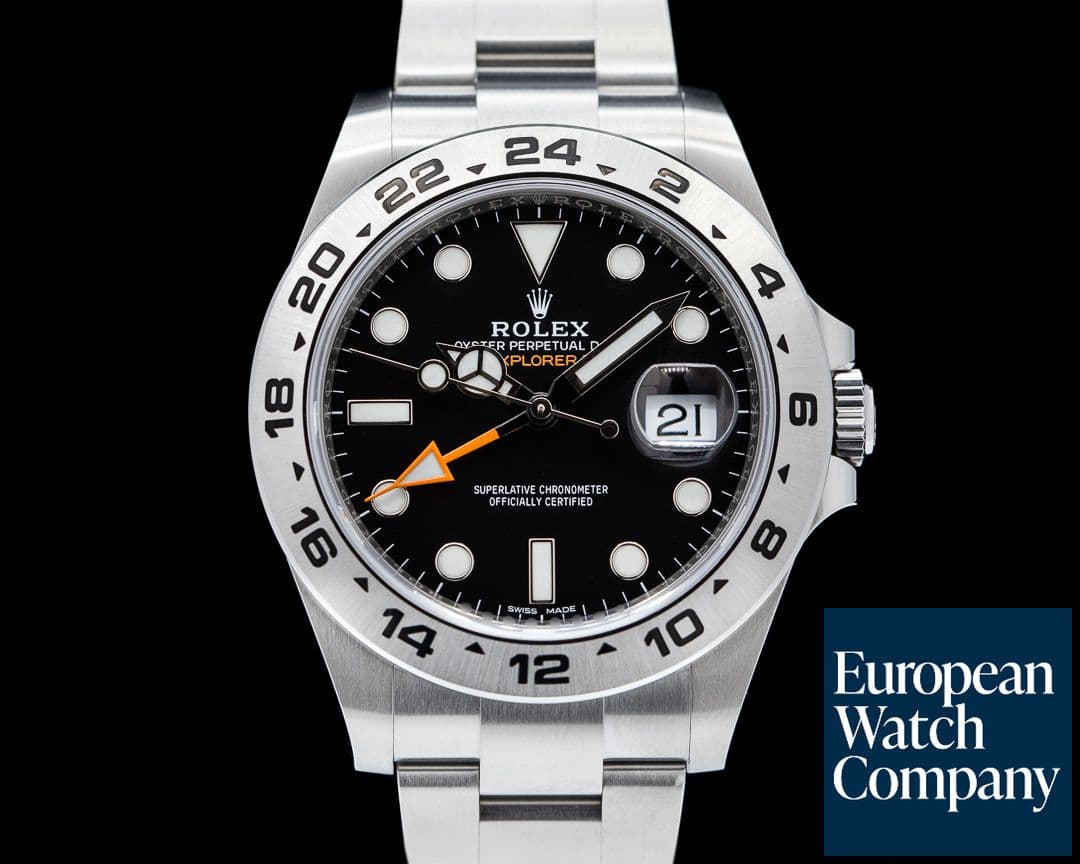 Image of Rolex Explorer II Black Dial SS